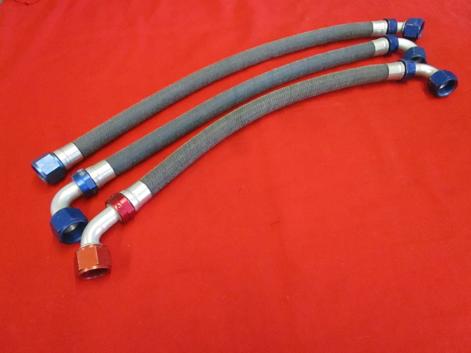 THREE -12 AEROQUIP STARTLITE BLUE HOSE AND FITTINGS 24\ THREE -12 AEROQUIP STARTLITE BLUE HOSE AND FITTINGS 24\