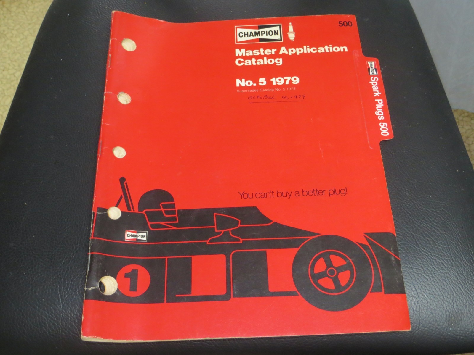VINTAGE 1979 CHAMPION SPARK PLUG 500 MASTER APPLICATION CATALOG VINTAGE 1979 CHAMPION SPARK PLUG 500 MASTER APPLICATION CATALOG
