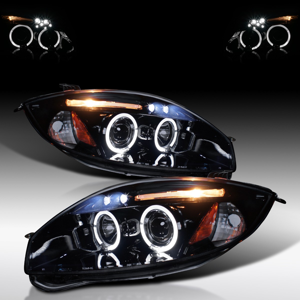 Smoke Black Fit 2006-2012 Mitsubishi Eclipse LED Halo Projector Headlights Lamps Smoke Black Fit 2006-2012 Mitsubishi Eclipse LED Halo Projector Headlights Lamps