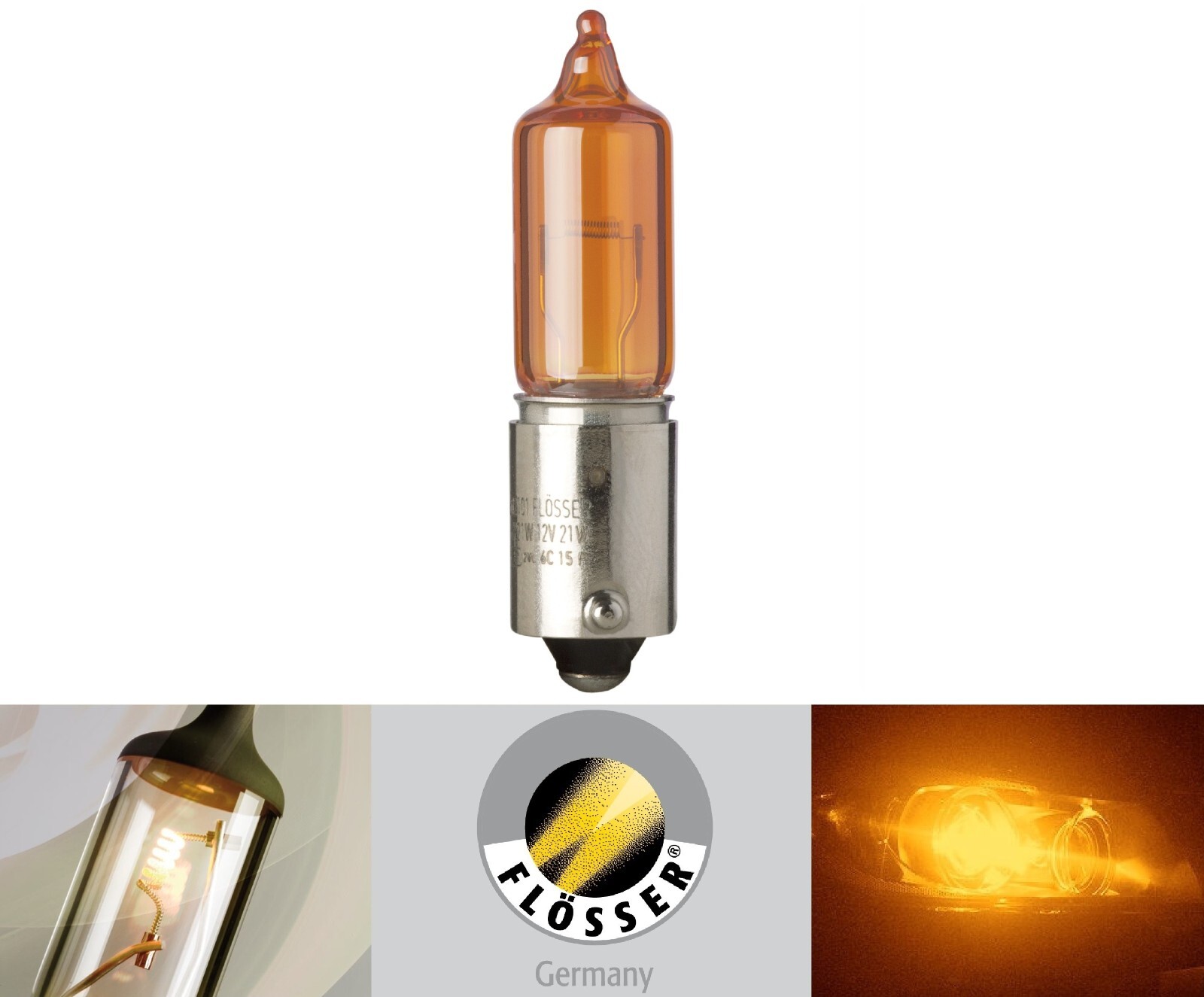 Flosser BAW9s 21W Amber 602101 One Bulb Front Turn Signal Light Replacement OE Flosser BAW9s 21W Amber 602101 One Bulb Front Turn Signal Light Replacement OE