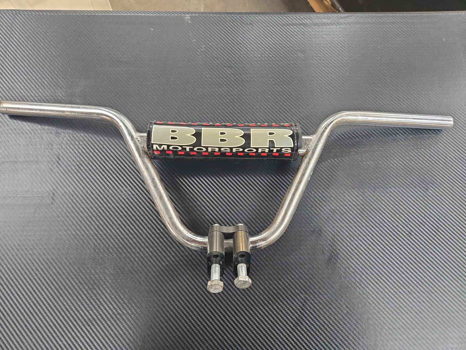 BBR Motorsports Handlebars Chrome Mini Pit Bike CRF50 XR50 Bars Clamp Pad