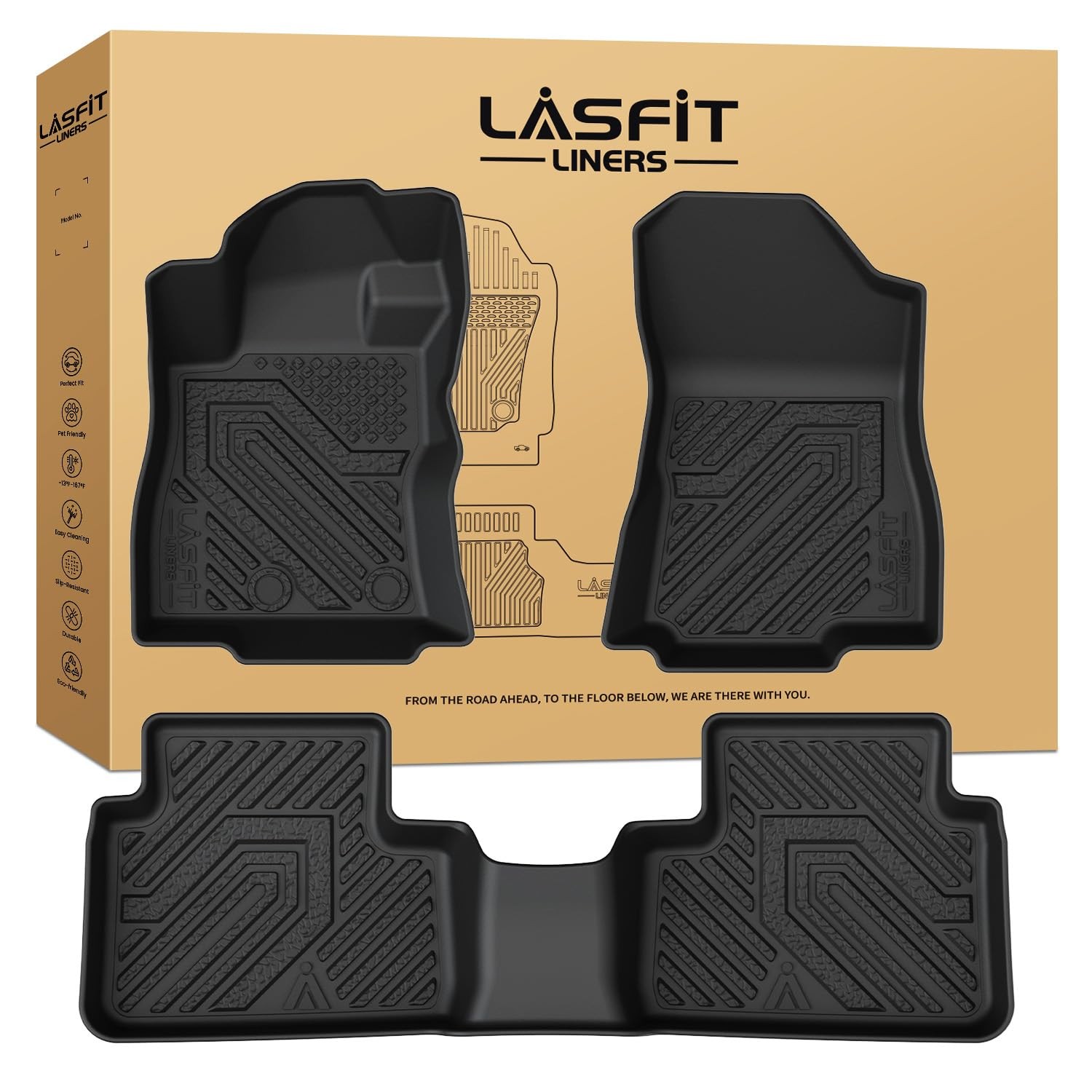 2025-2026 Subaru Forester Hybrid All Weather Floor Mats TPE 1st 2nd Row 2025-2026 Subaru Forester Hybrid All Weather Floor Mats TPE 1st 2nd Row