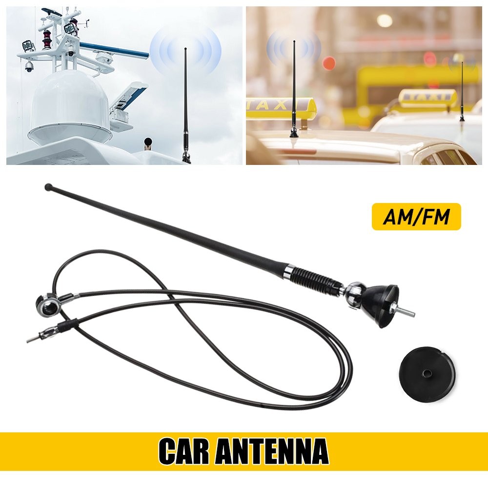 Marine Waterproof Radio Antenna Boat Rubber Aerial for ATV UTV Car Yacht