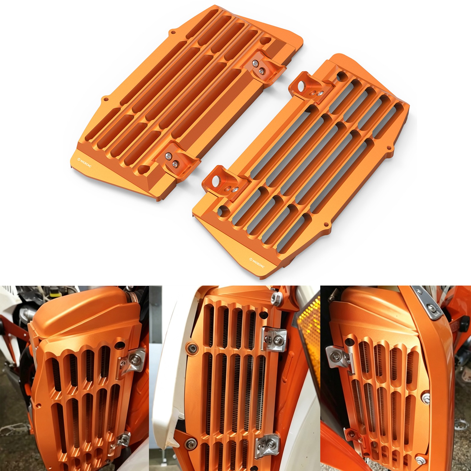 NICECNC Radiator Guards For KTM 300 XCW XC-W TPI Six Days 500 EXC-F 2017-2023 NICECNC Radiator Guards For KTM 300 XCW XC-W TPI Six Days 500 EXC-F 2017-2023