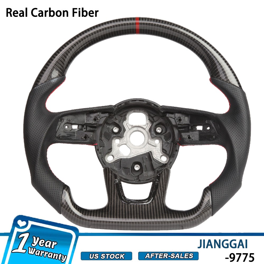 Carbon Fiber Steering Wheel No Heated For Audi B9 S3 S4 S5 RS3 RS4 RS5 A3 A4 A5 Carbon Fiber Steering Wheel No Heated For Audi B9 S3 S4 S5 RS3 RS4 RS5 A3 A4 A5