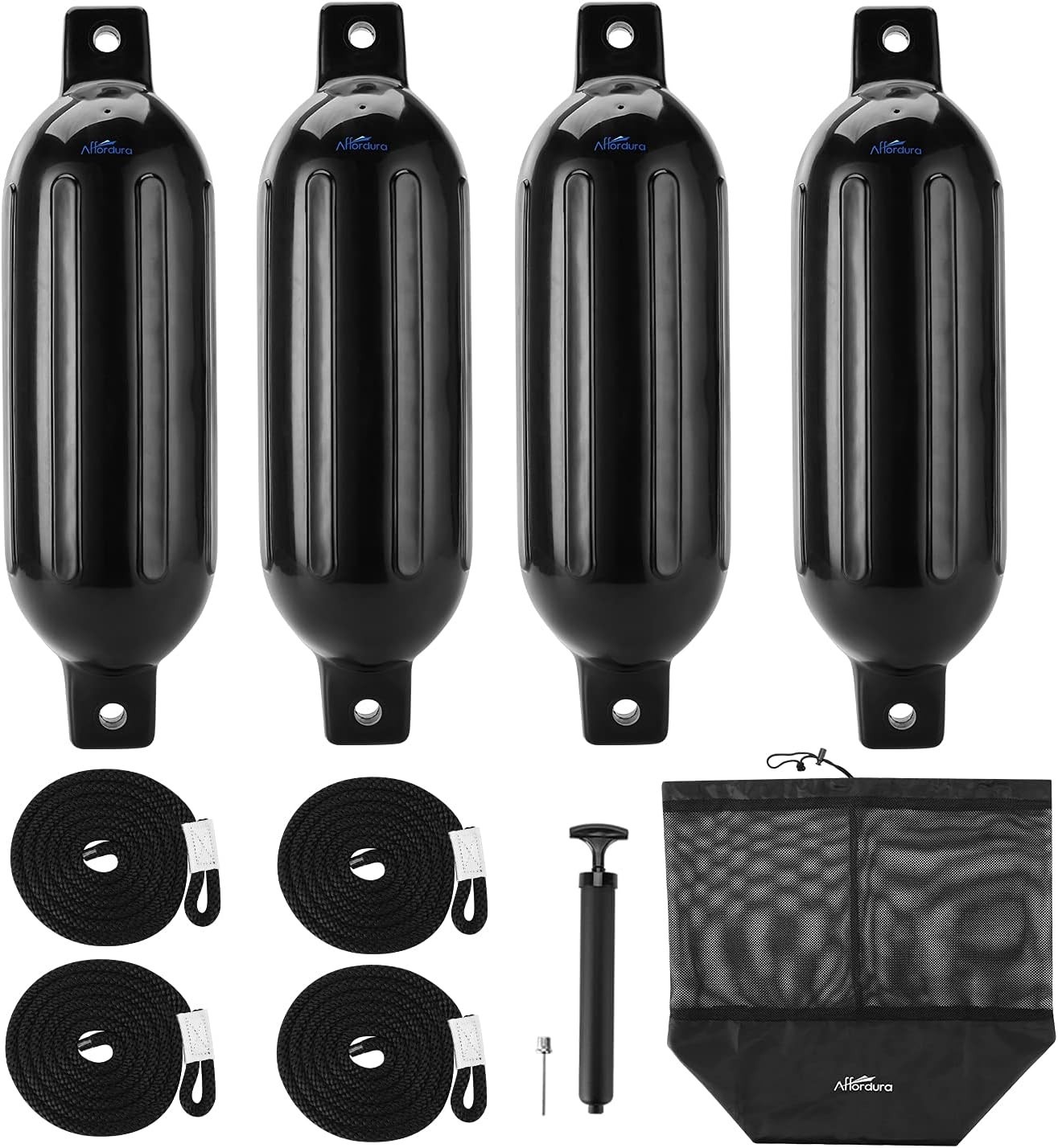 Boat Fender 4 Pack Boat Bumpers Fenders with 4 Ropes Boat Fender 4 Pack Boat Bumpers Fenders with 4 Ropes