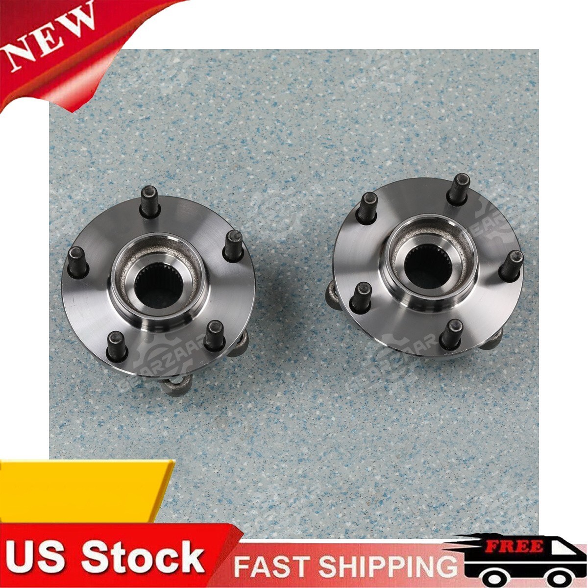 Pair Front Wheel Bearing Assembly 5 Lug Hub Direct Fit 5 Years Warranty Pair Front Wheel Bearing Assembly 5 Lug Hub Direct Fit 5 Years Warranty