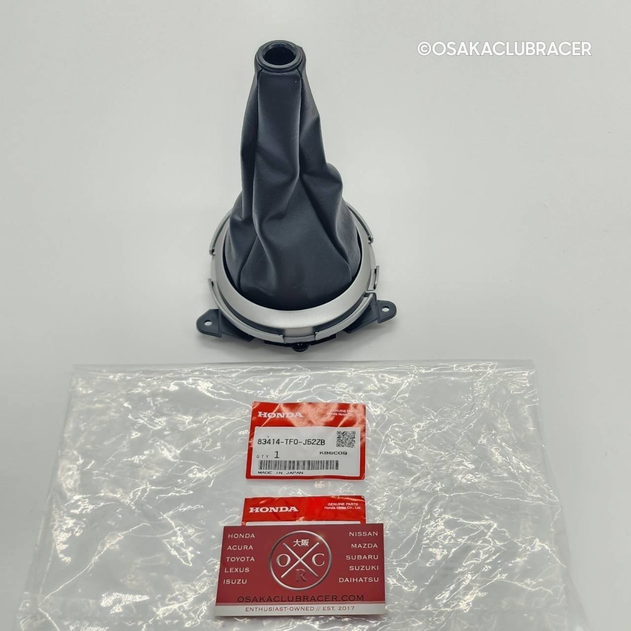 Genuine OEM 09-11 Honda Fit Shift Boot Black Silver Trim 83414-TF0-J52ZB GE8 5MT Genuine OEM 09-11 Honda Fit Shift Boot Black Silver Trim 83414-TF0-J52ZB GE8 5MT
