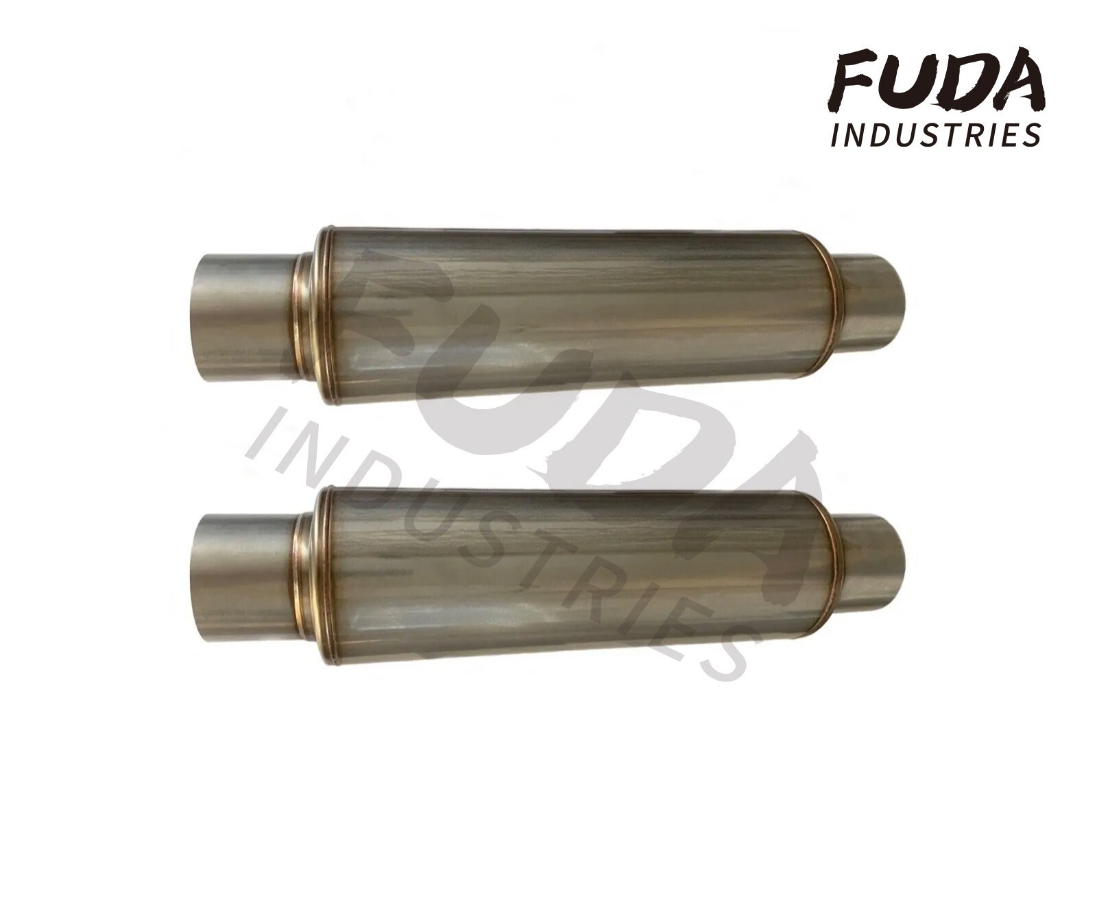 A Pair of 3.0\'\' In/Out Exhaust Muffler 4.5\ A Pair of 3.0\'\' In/Out Exhaust Muffler 4.5\