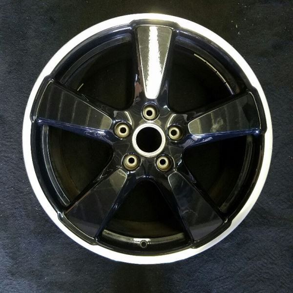 Front Porsche Black Machined Lip 911 OEM Wheel 20\
