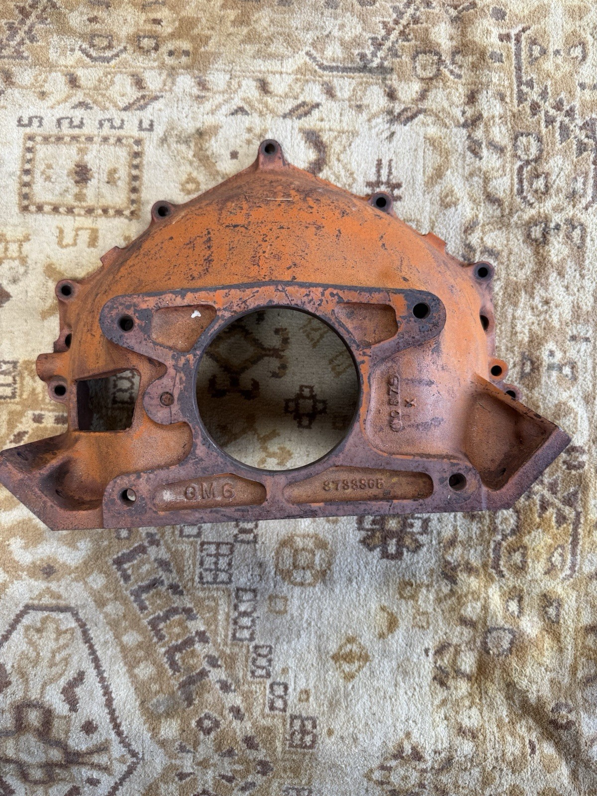 OEM Vintage GMC Truck Cast Iron Bellhousing 3788806 Manual OEM Vintage GMC Truck Cast Iron Bellhousing 3788806 Manual
