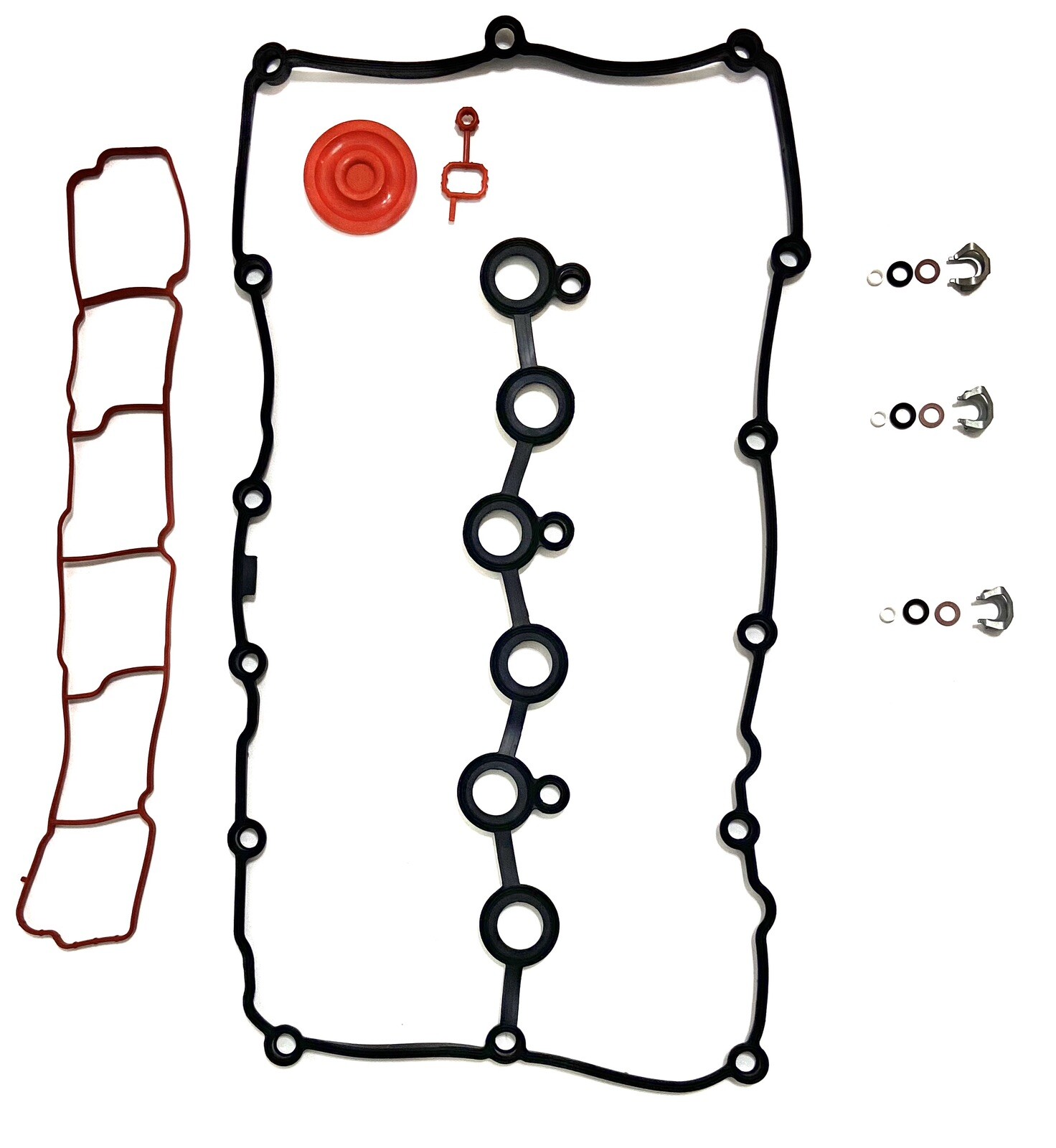 2008-2018 Porsche Cayenne 3.6 VR6 Valve Cover Gasket Set With Injectors Seals