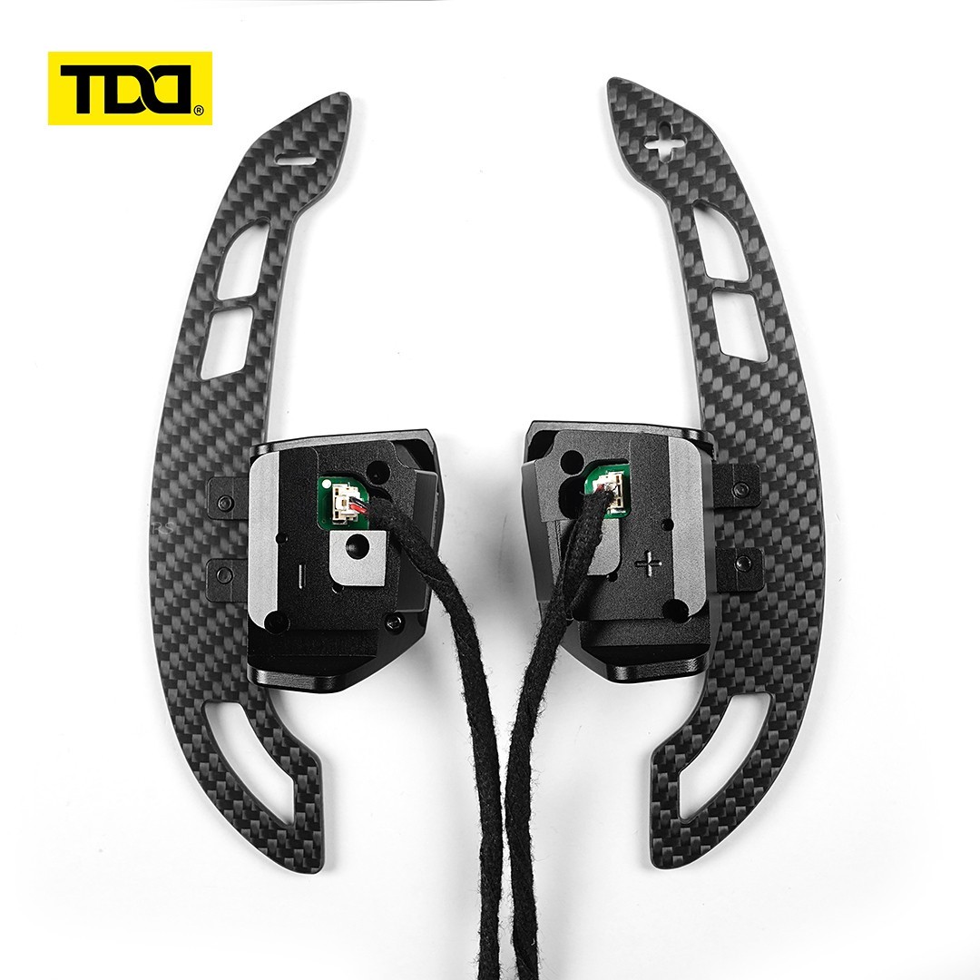 TDD Carbon Fiber Magnetic Paddle Shifters For Volkswagen Golf6 MK6 GTI CC