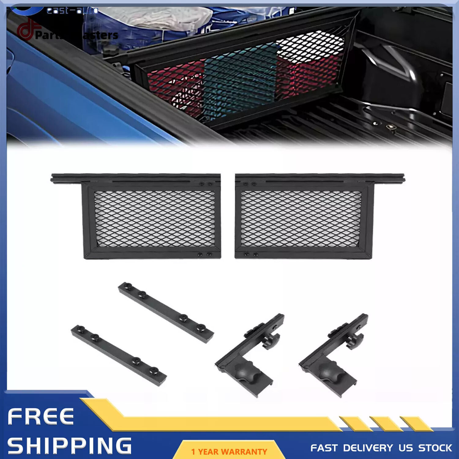 Trunk Bed Cargo Divider PT767-35200 for Toyota Tacoma 2005-2022 2.7L 3.5L 4.0L