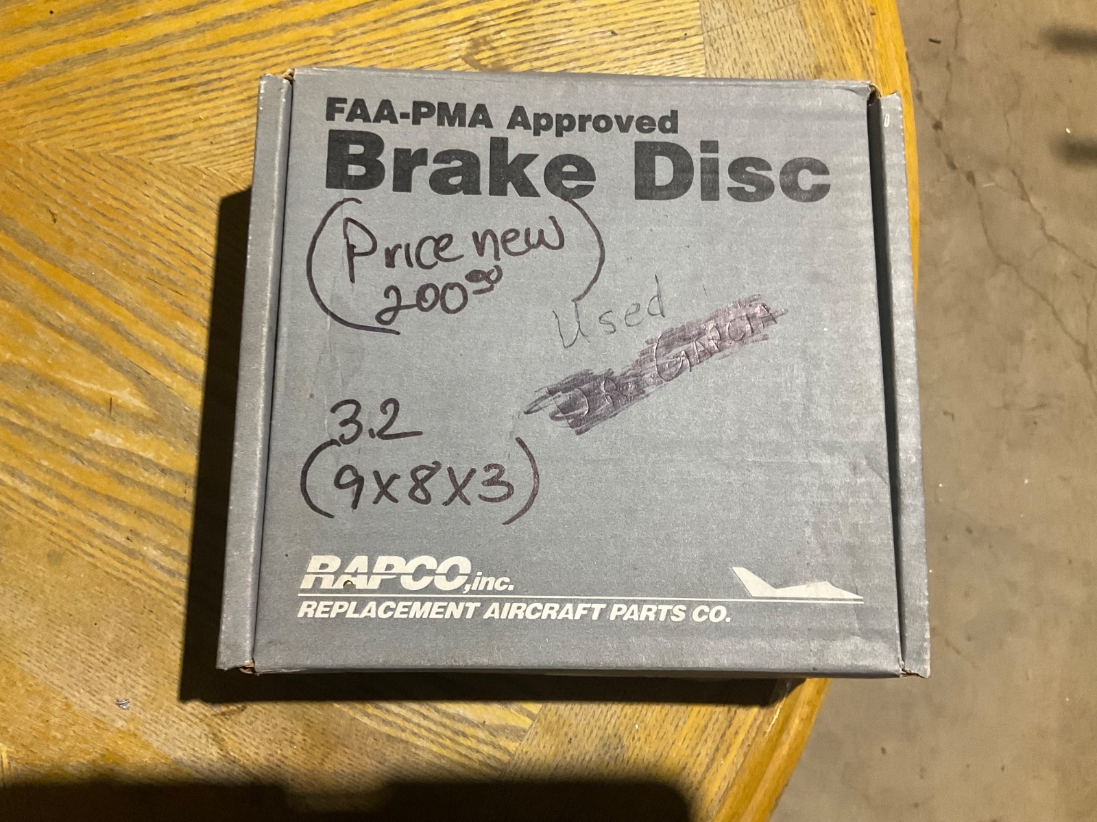 Aircraft Rapco Brake Disc RA164-02201 it was removed from Piper PA24-400 Aircraft Rapco Brake Disc RA164-02201 it was removed from Piper PA24-400