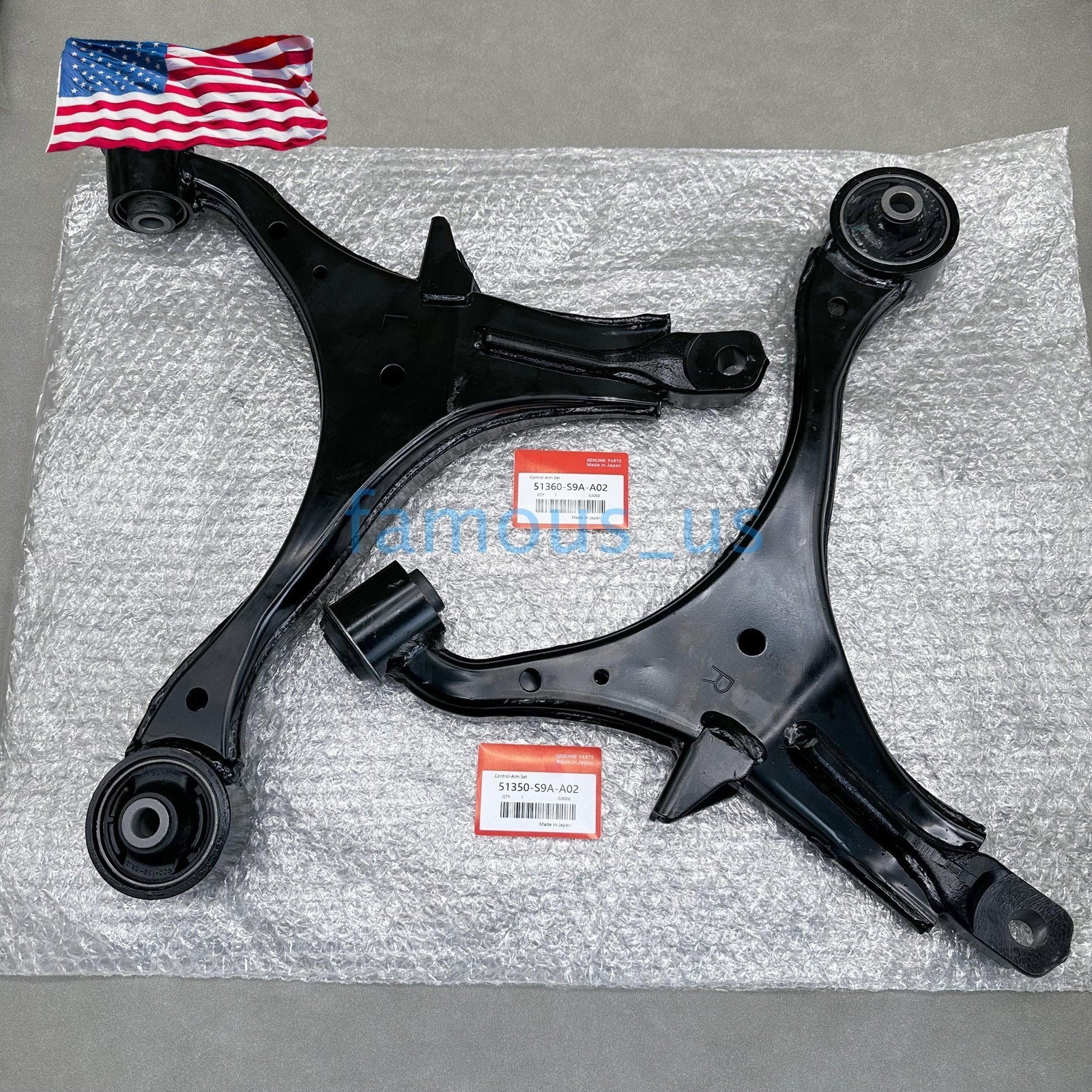 OEM Front Lower Control Arm Left & Right Pair Set Kit For 02-06 Honda CR-V CRV
