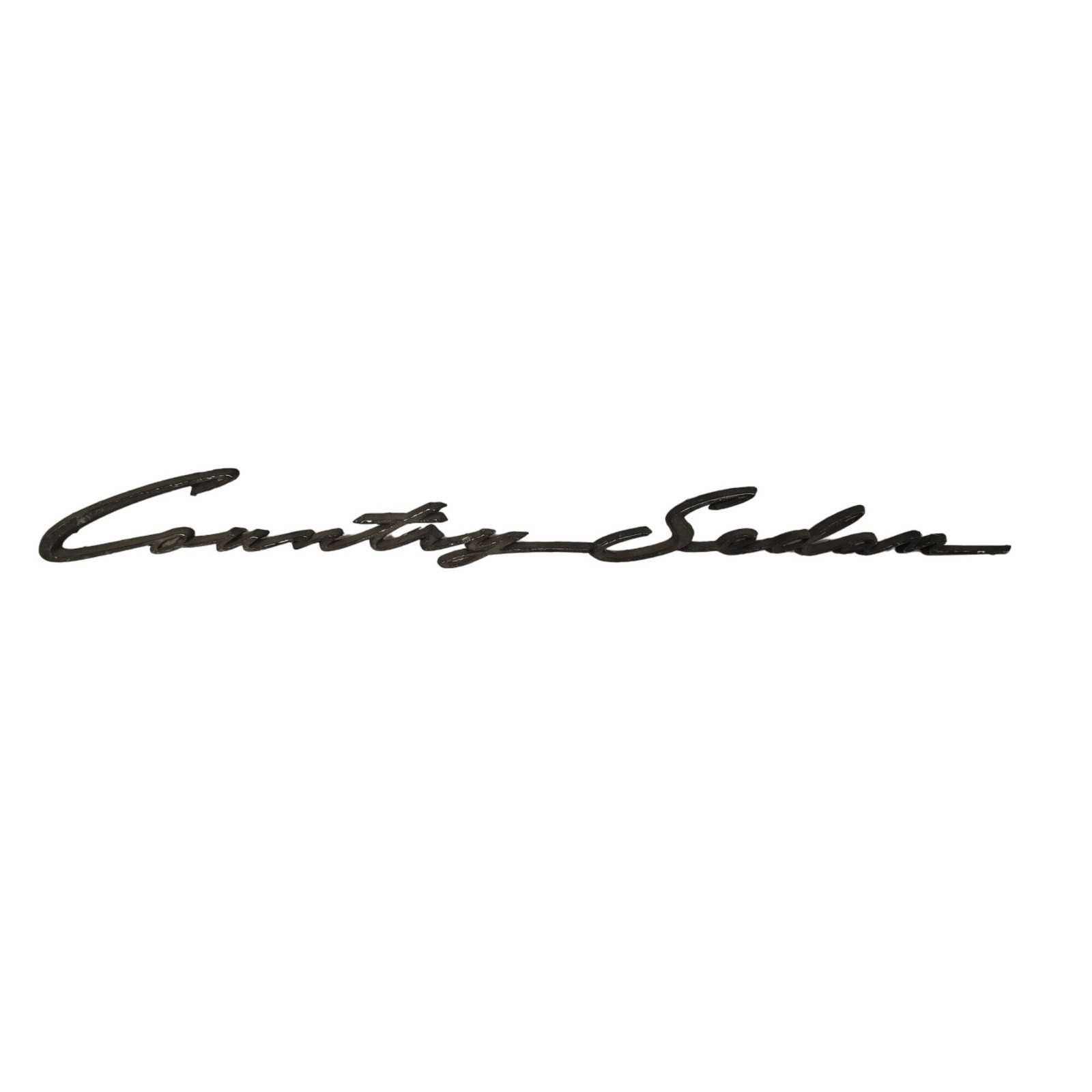 Vintage 1962–1964 Ford Country Sedan Tailgate Script Emblem 18” Chrome