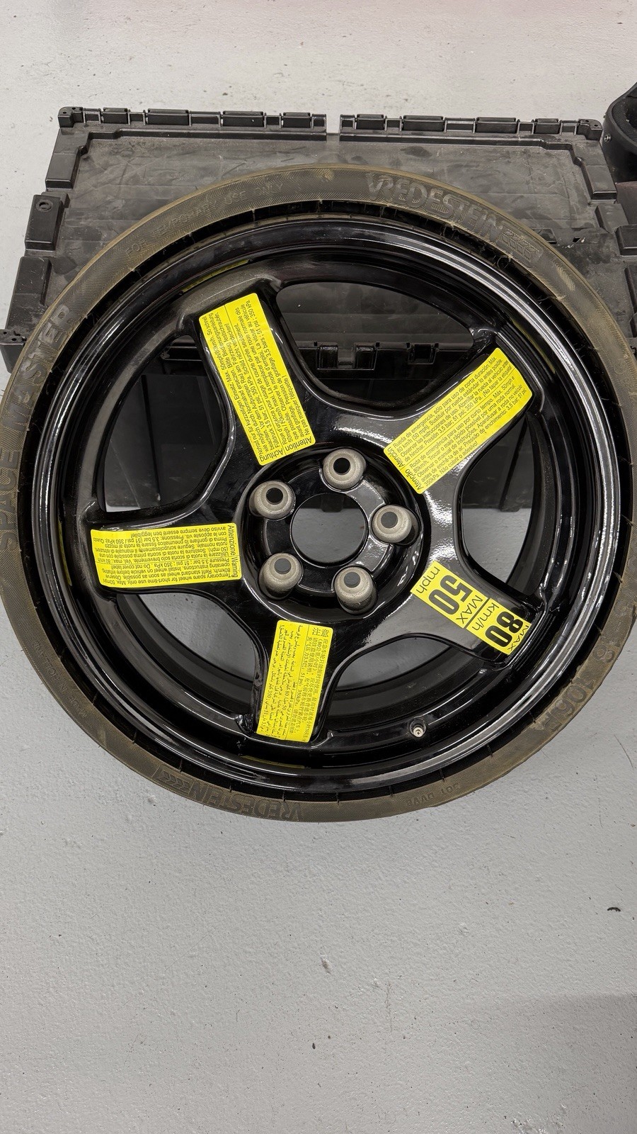 2009-2017 Audi Q5 SQ5 18x6 Spare Tire Wheel Rim Space Saver (TL) 8R0601025H 2009-2017 Audi Q5 SQ5 18x6 Spare Tire Wheel Rim Space Saver (TL) 8R0601025H