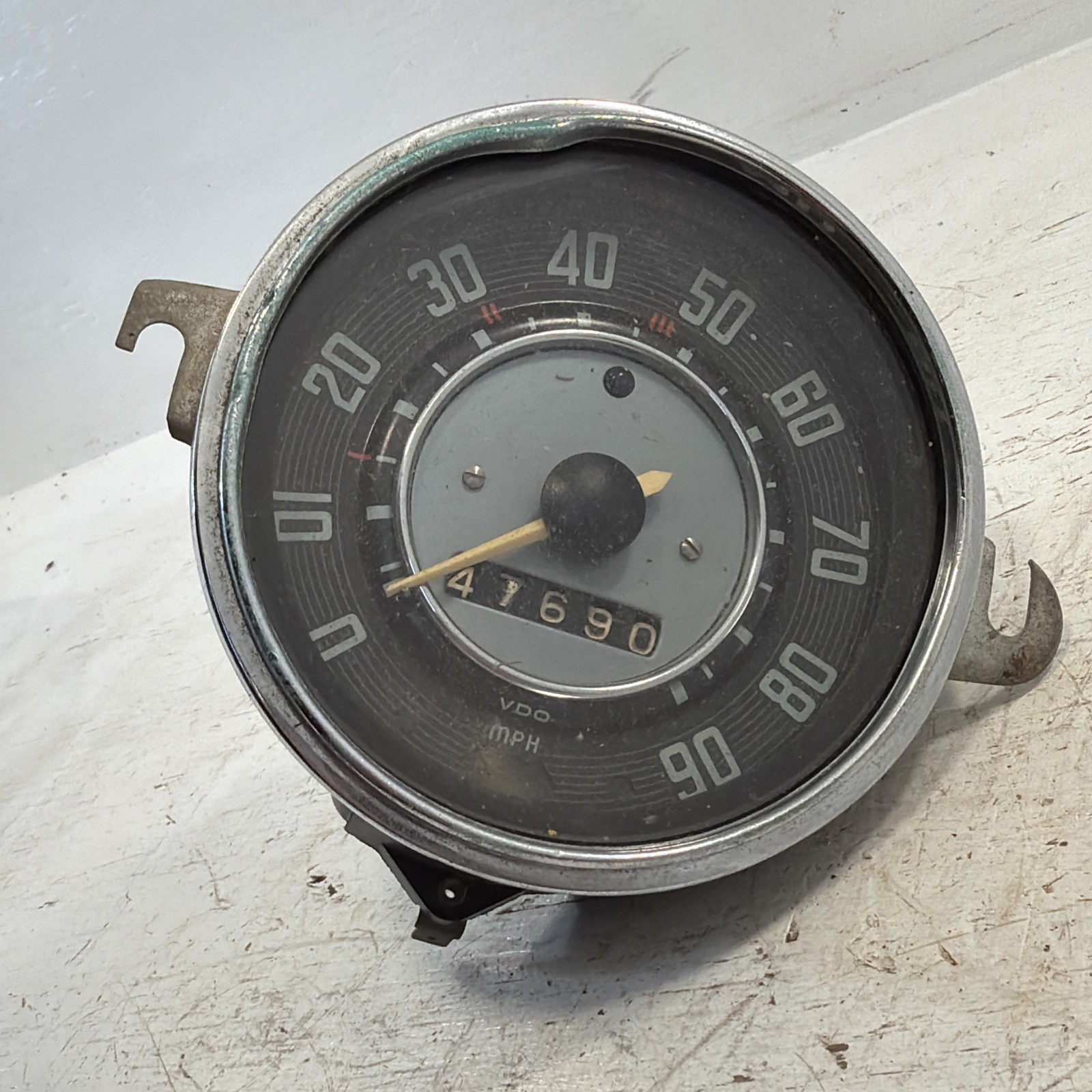 Rare Vintage 1961-1967 Volkswagen Beetle VDO Speedometer 90 mph 47690 Miles Rare Vintage 1961-1967 Volkswagen Beetle VDO Speedometer 90 mph 47690 Miles