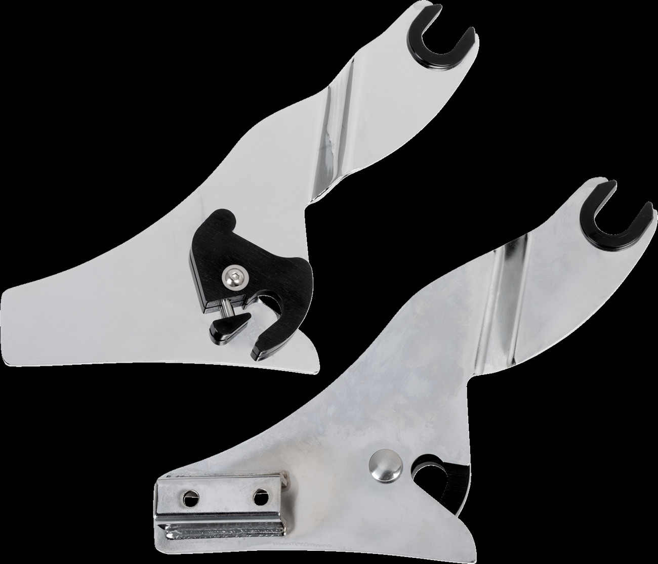 Drag Specialties Quick Release Side Plates Chrome for Harley 1504-0133