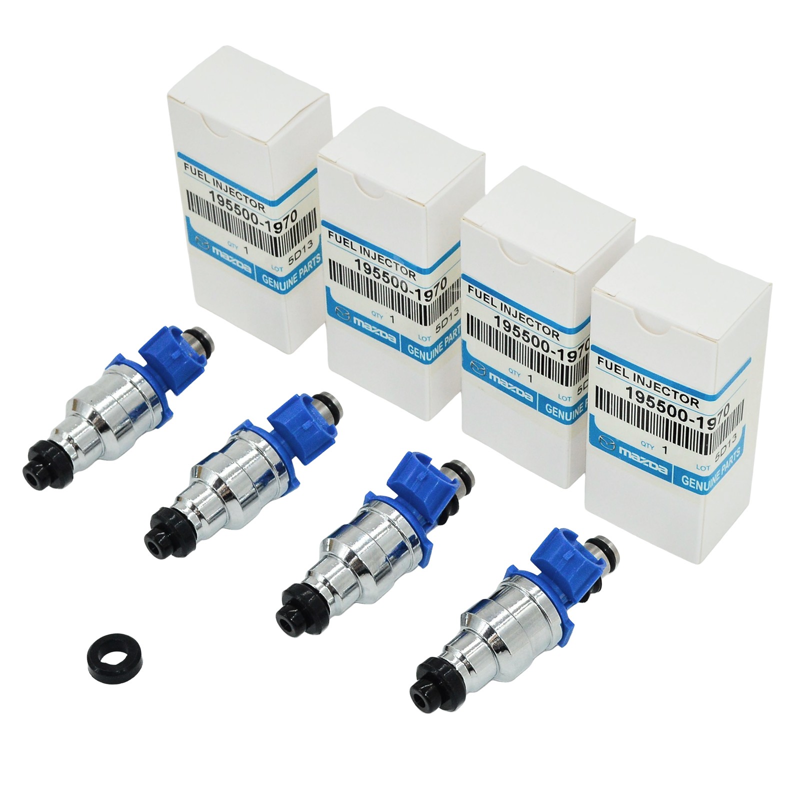 OEM NEW 4pcs Fuel injectors fit for 1990-1993 Mazda Miata 1.6L 195500-1970 US OEM NEW 4pcs Fuel injectors fit for 1990-1993 Mazda Miata 1.6L 195500-1970 US