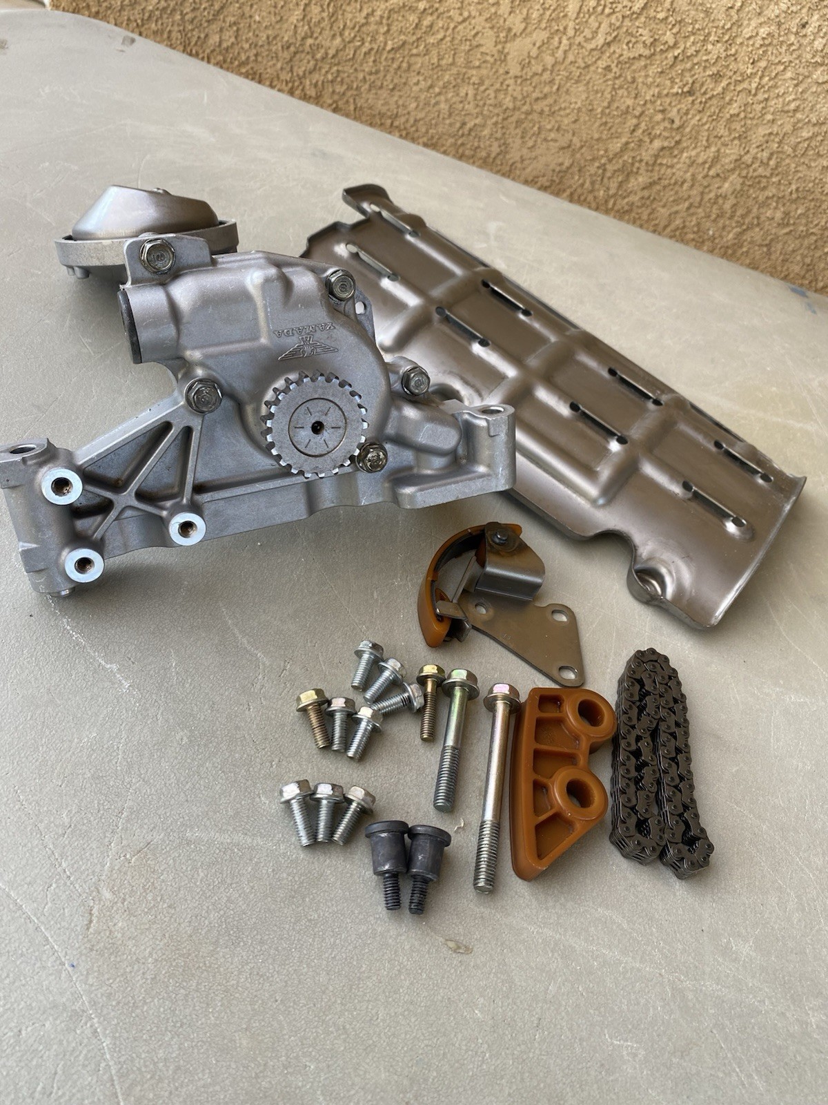 02-06 Acura RSX Type S K20A2 K20z1 Prb  HONDA OIL PUMP W/ WINDAGE TRAY CHAIN