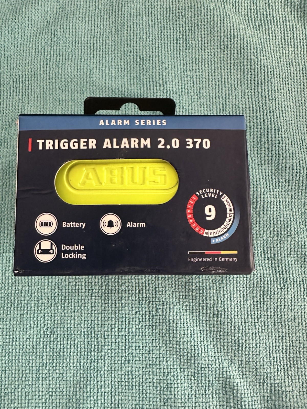 ABUS Trigger Alarm 2.0 370 Yellow New In Box ABUS Trigger Alarm 2.0 370 Yellow New In Box