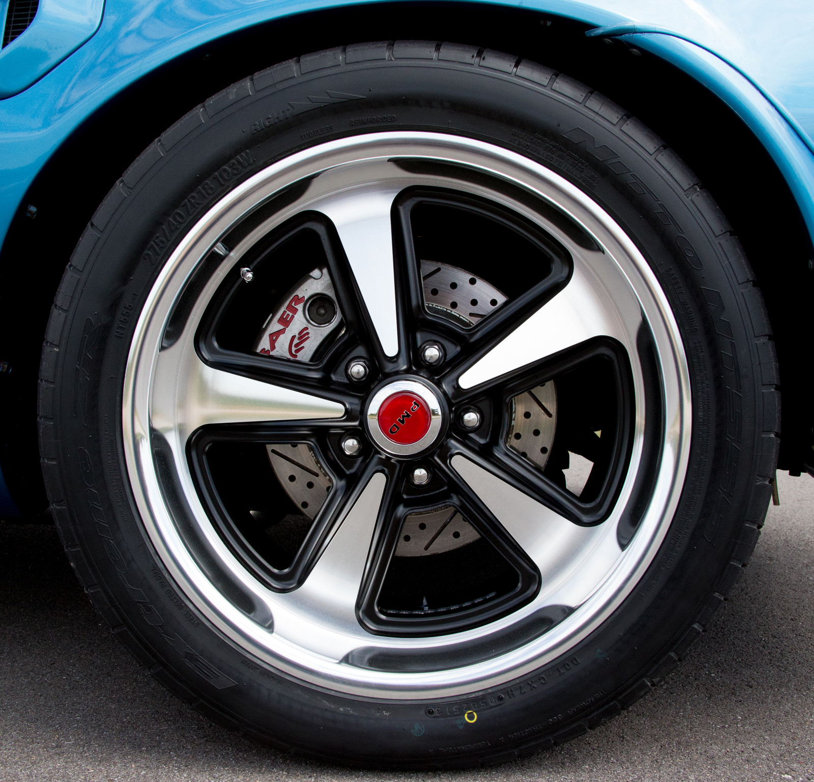 18x9 Pontiac Rally II Cast Wheels SET of 4 + CAPS