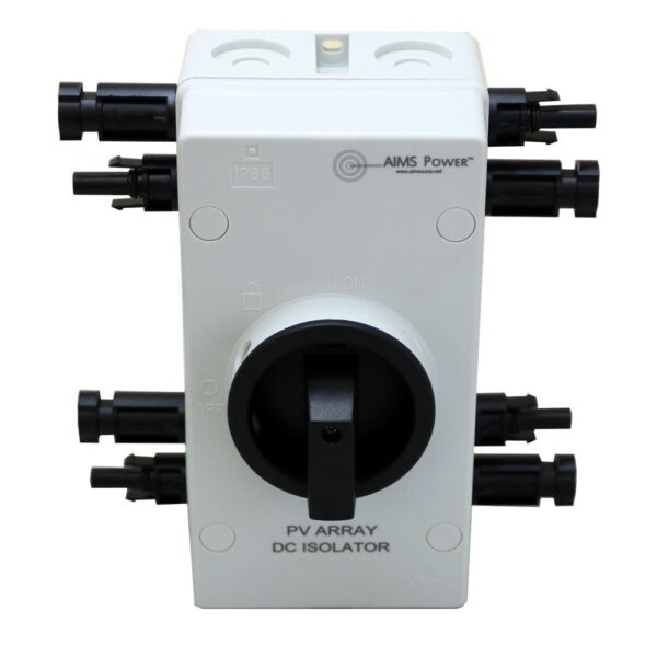 Aims Power Solar Panel Disconnect Switch 64 Amp 1600 Volt Rotary DC1600V32A2IO Aims Power Solar Panel Disconnect Switch 64 Amp 1600 Volt Rotary DC1600V32A2IO