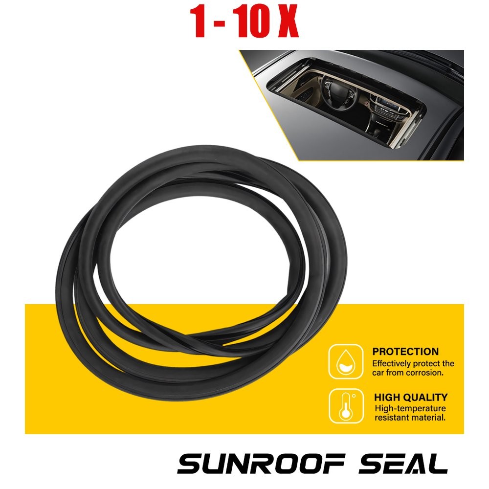 1-10PCS Black Sunroof Glass Weatherstrip Seal Replacement Fit LEXUS GS450h GS300