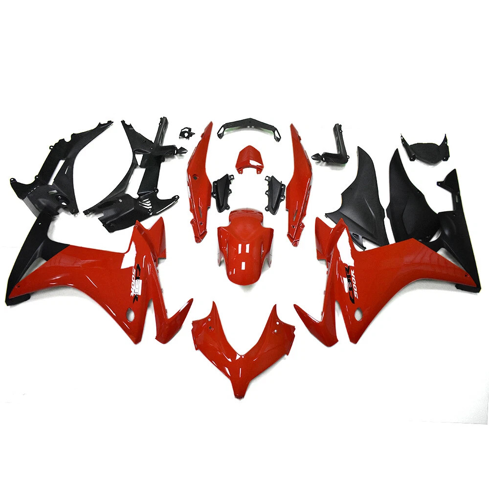 Full Body Kits For Honda CBR500R 2013-2015 Fairings Injection Red Black Bodywork