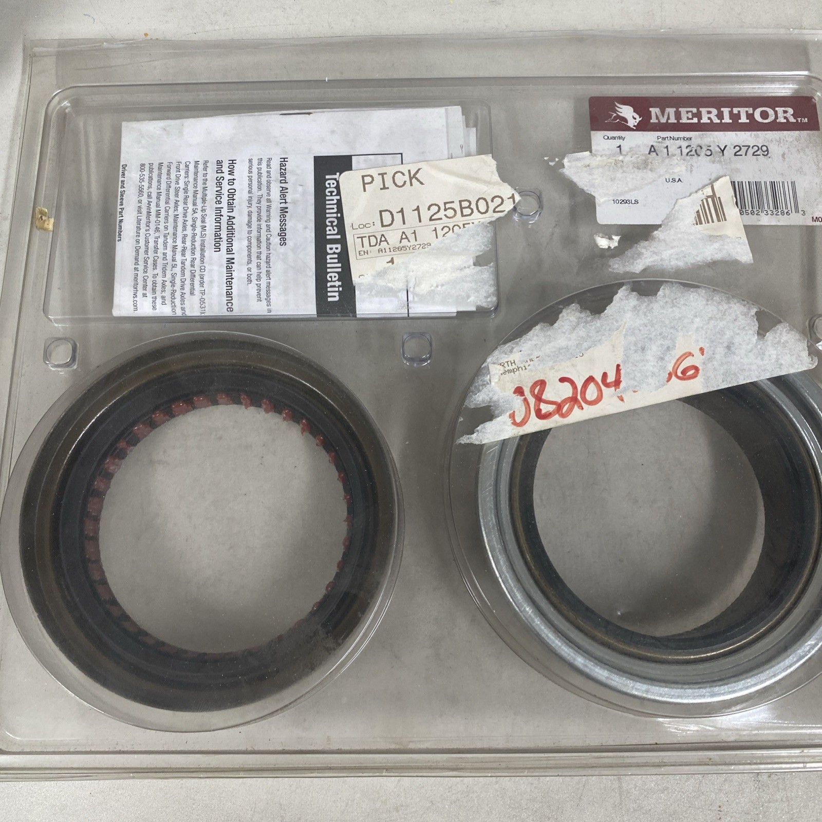 Meritor Oil Seals 2 PK 1A11205Y2729 Meritor Oil Seals 2 PK 1A11205Y2729