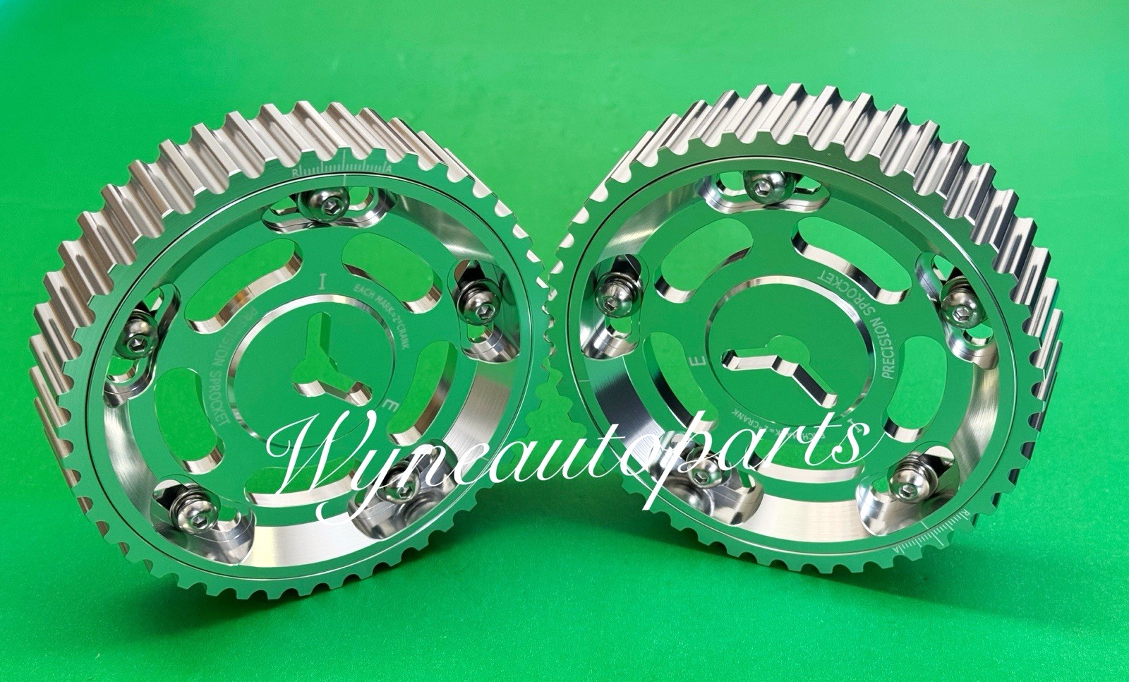 Pair Fit 1994-1997 Mazda Miata / 1990-1998 Protege 1.8L Cam Sprocket Gear Silver