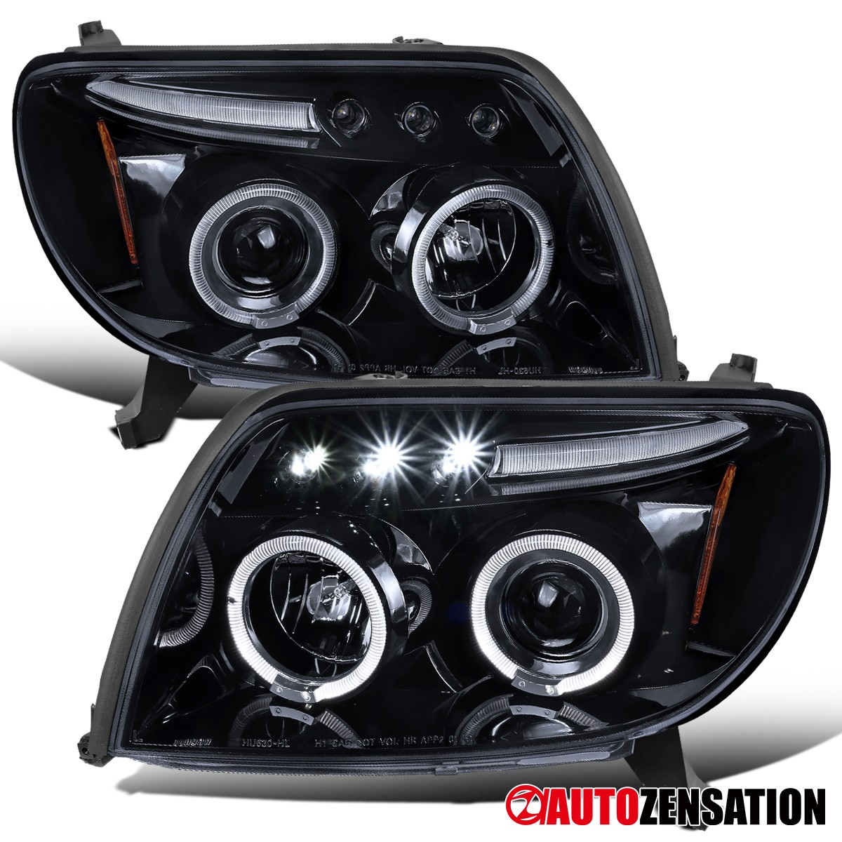 Black Smoke Fit 2003-2005 Toyota 4Runner LED Halo Projector Headlights Headlamps Black Smoke Fit 2003-2005 Toyota 4Runner LED Halo Projector Headlights Headlamps