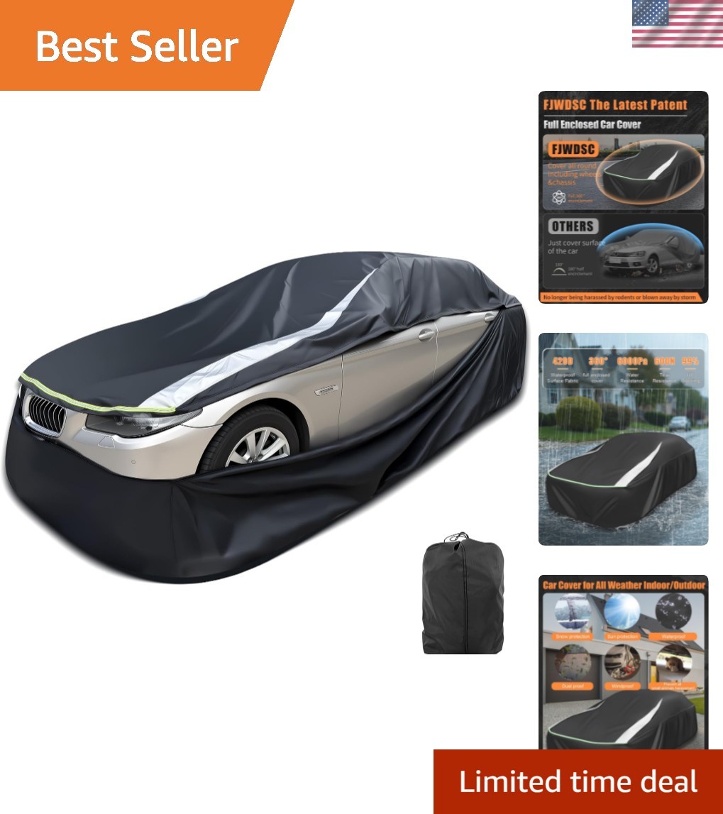 Full Enclosed Car Covers Waterproof All Weather Universal Fit Impala/El Camin... Full Enclosed Car Covers Waterproof All Weather Universal Fit Impala/El Camin...
