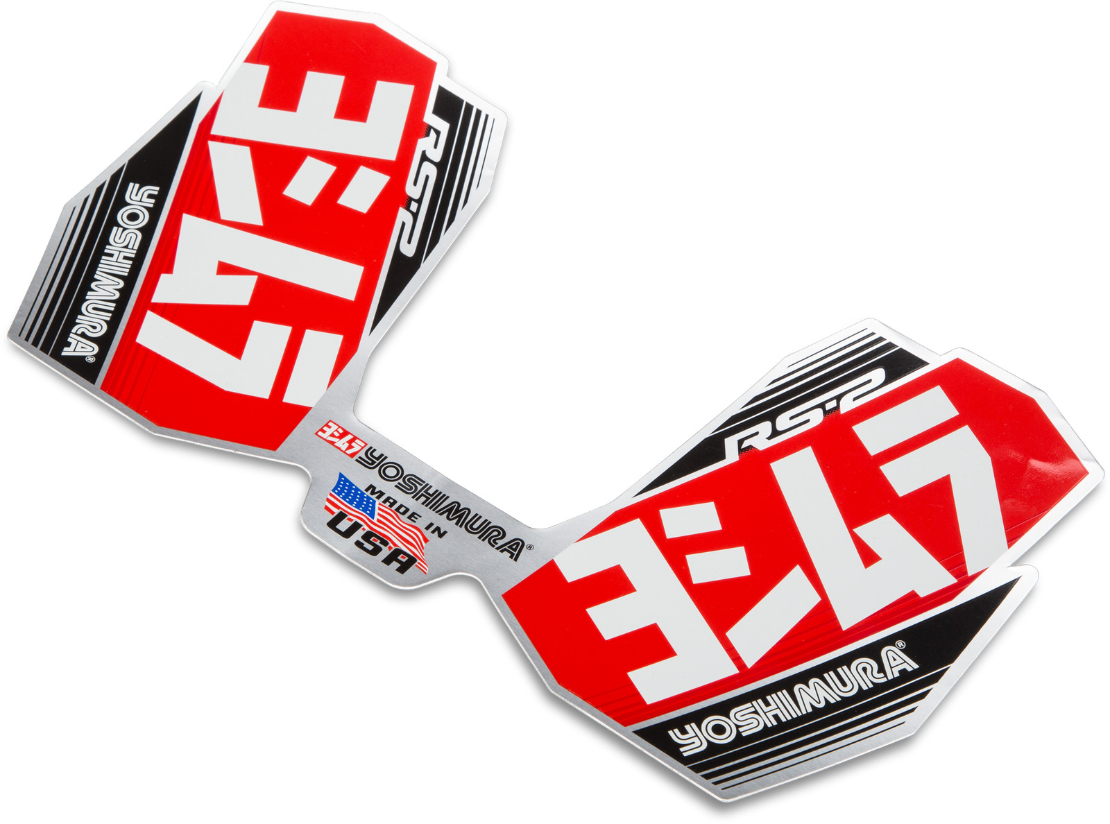 Yoshimura RS-2 Off-Road V2 Muffler Logo Decal Wrap RS2-NB001 High Temp Aluminum