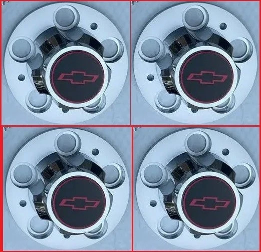 4  NEW RALLY WHEEL CENTER HUB CAPS FOR CHEVY GMC TRUCK 5 LUG 15\