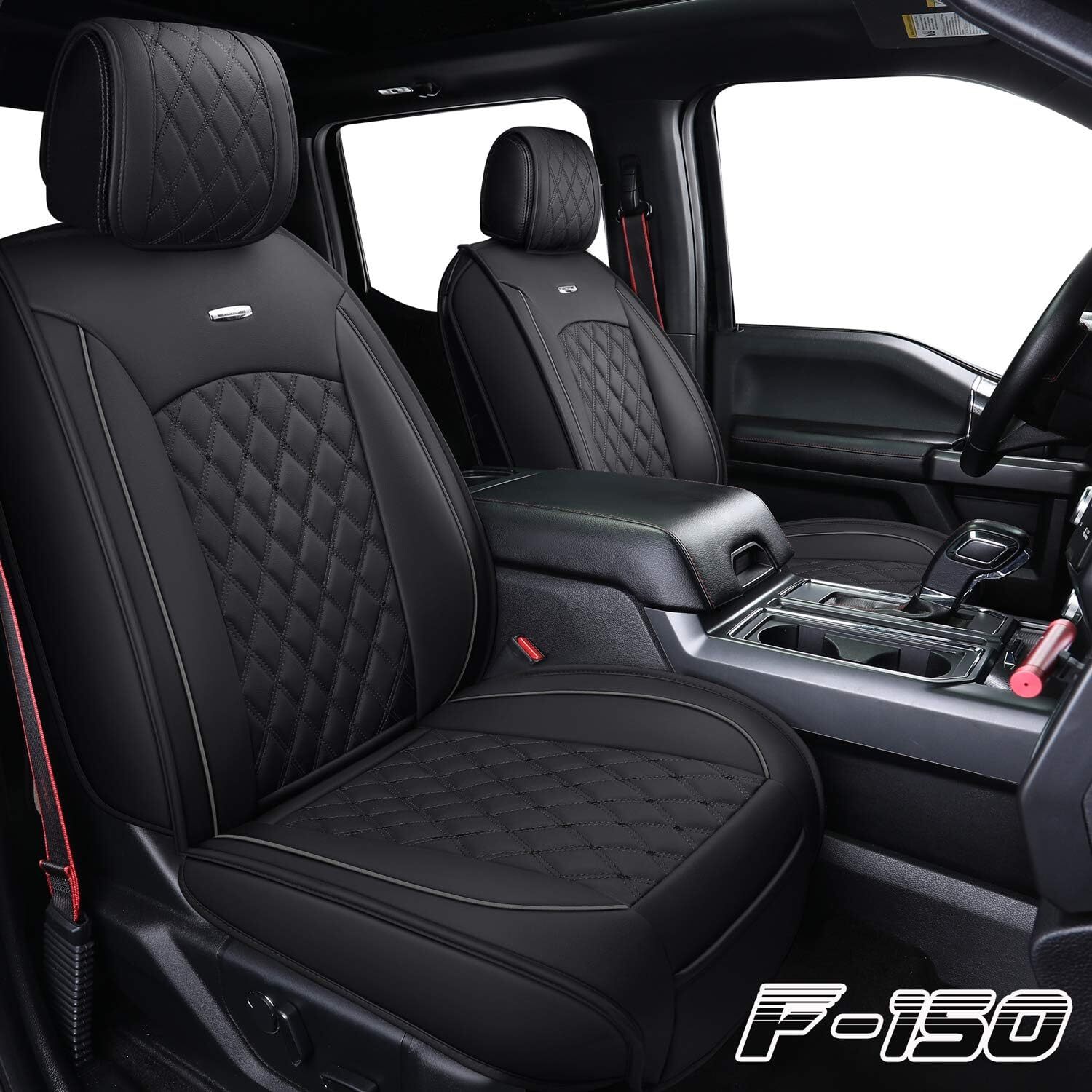 Aierxuan Car Seat Covers Full Set with Waterproof 5 pcs seat, Black Aierxuan Car Seat Covers Full Set with Waterproof 5 pcs seat, Black