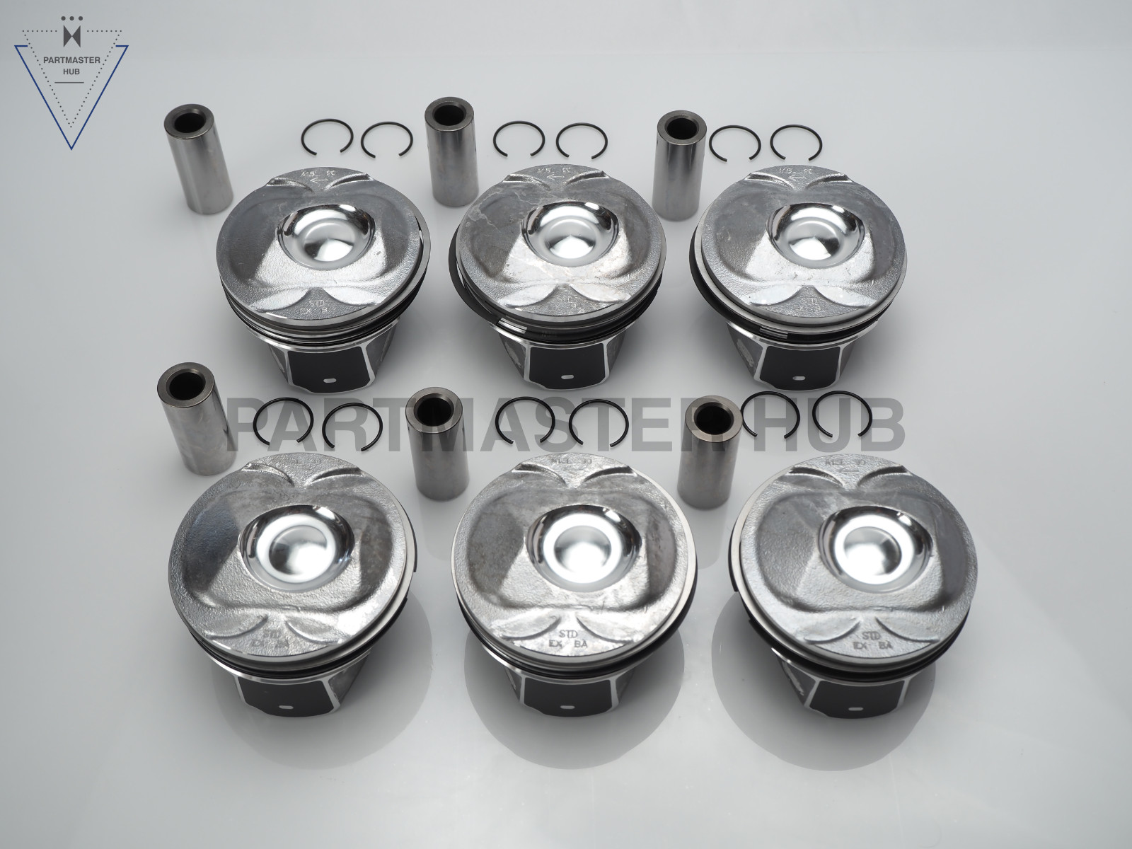 2013-2021 Jaguar Piston w/Rings 6PCS +0.50mm - AJ126 3.0L V6 Supercharged