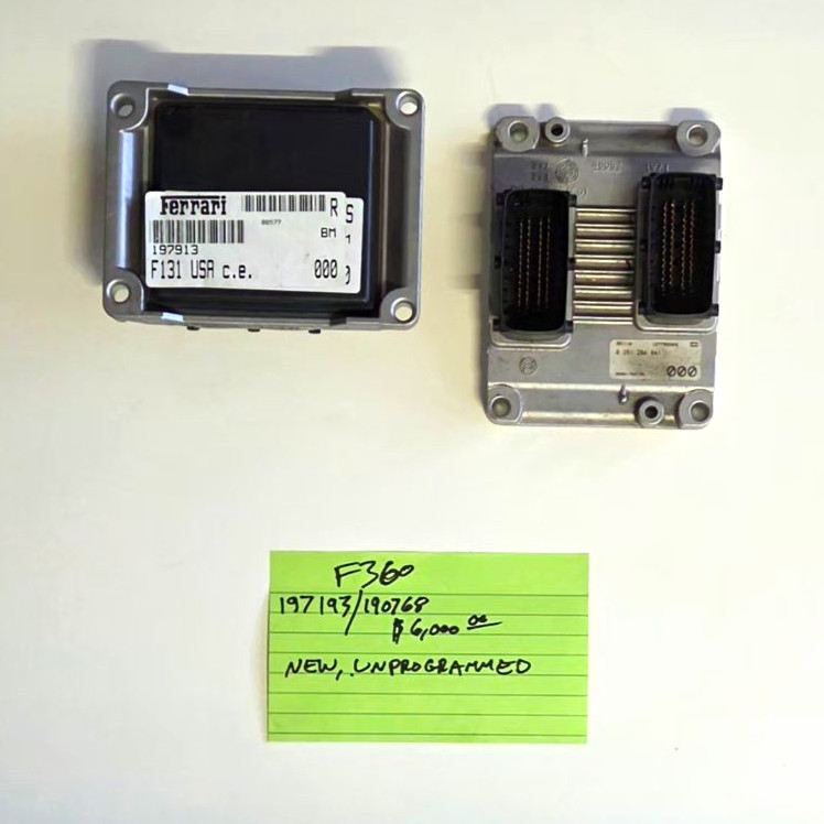 Ferrari F360 ECUs F360 F1 US Spec 197193 190768 Ferrari F360 ECUs F360 F1 US Spec 197193 190768