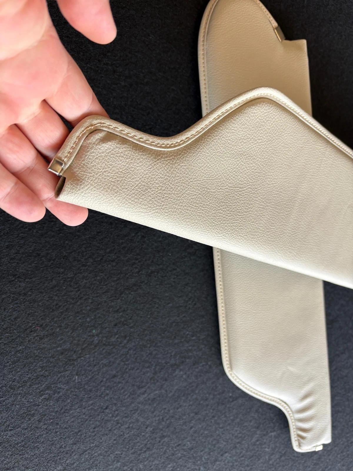 Mercury comet sunvisor beige vinyl pair lh and rh 1967