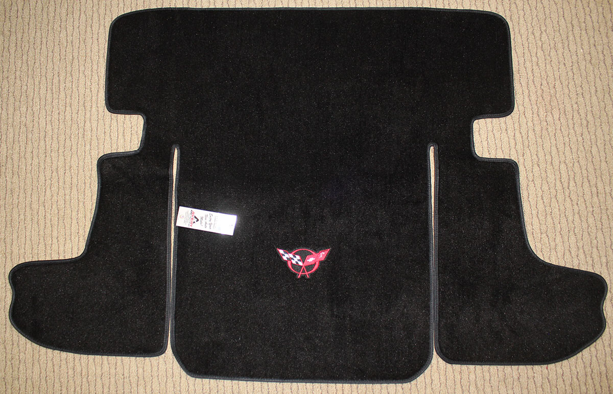 Black Avery\'s Sport Carpet 1pc Cargo Mat for 1997-2004 Chevrolet Corvette Coupe