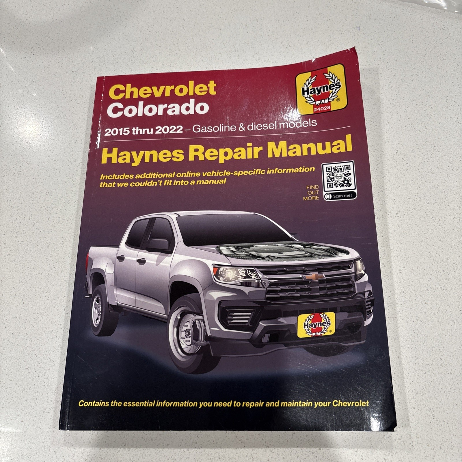 Chevrolet Colorado 2015 Thru 2022 Haynes Repair Manual