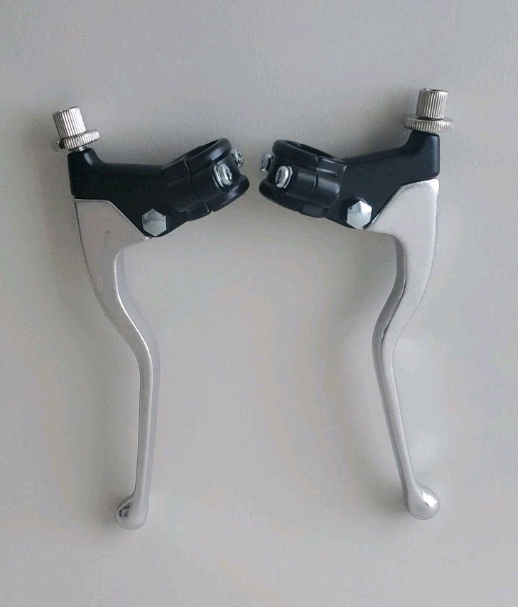 PAIR MAGURA STYLE LEVERS W/ PERCH VINTAGE CABLE CONTROL LEVER SET BRAKE CLUTCH PAIR MAGURA STYLE LEVERS W/ PERCH VINTAGE CABLE CONTROL LEVER SET BRAKE CLUTCH