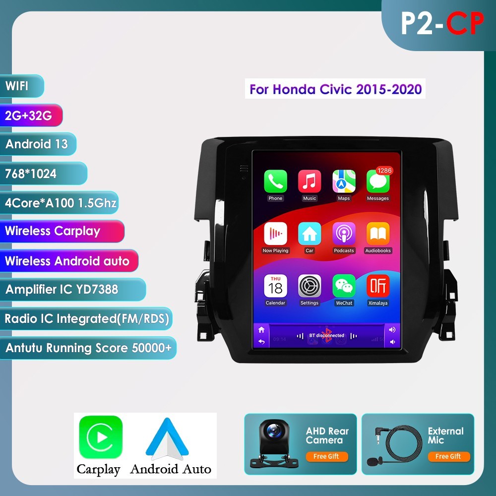 For 2015-2020 Honda Civic 9.7
