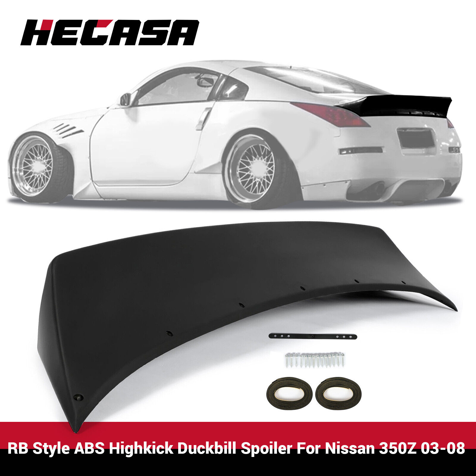 For 03-08 Nissan 350Z Z33 JDM RB Style ABS Painted Trunk Duckbill Spoiler Wing