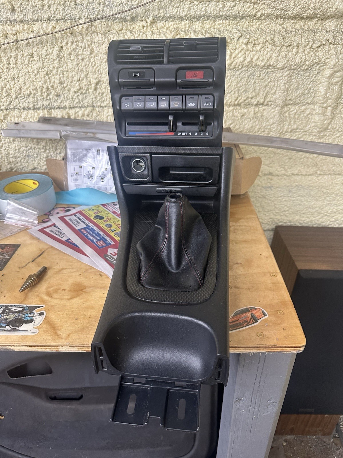 Integra Type R Center Console Shift Trim OEM JDM w/ Climate Bezel Right Hand Dri Integra Type R Center Console Shift Trim OEM JDM w/ Climate Bezel Right Hand Dri