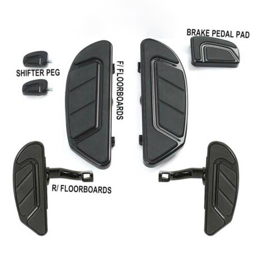 Driver Passenger Footboard Brake Pedal Shifter Pegs Fit For Harley Touring 93-25