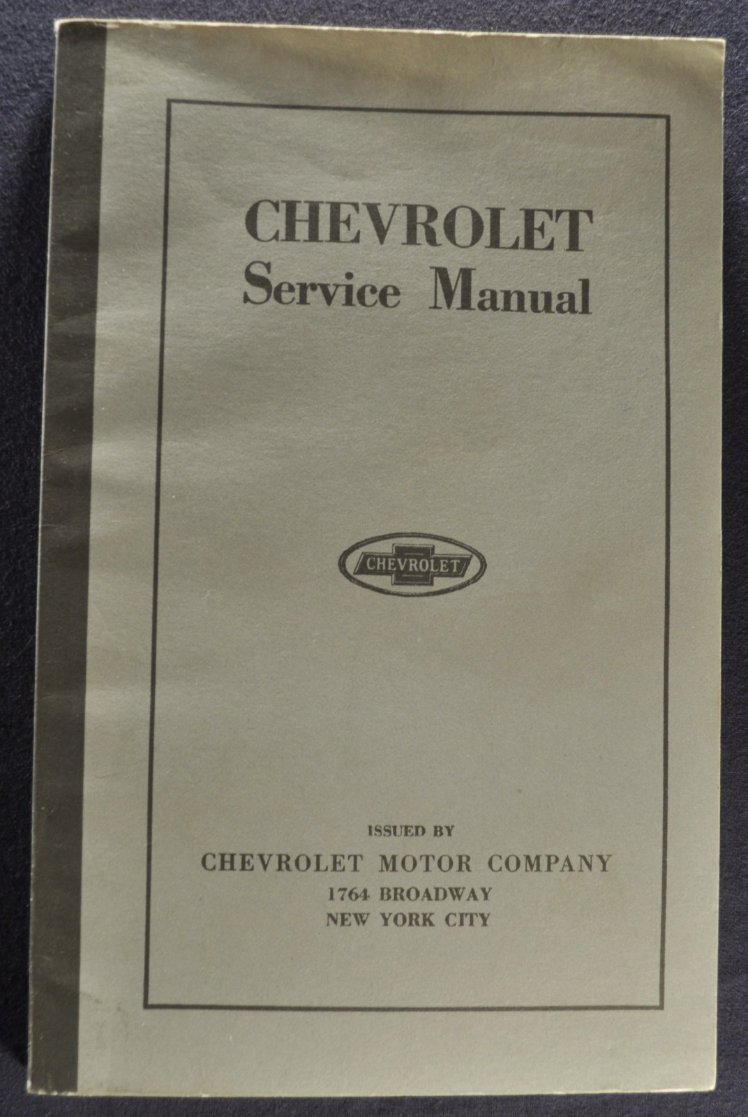 1919-1924 Chevrolet Service Manual 4-90 FB Touring Car Coach Sedan Coupe Reprint