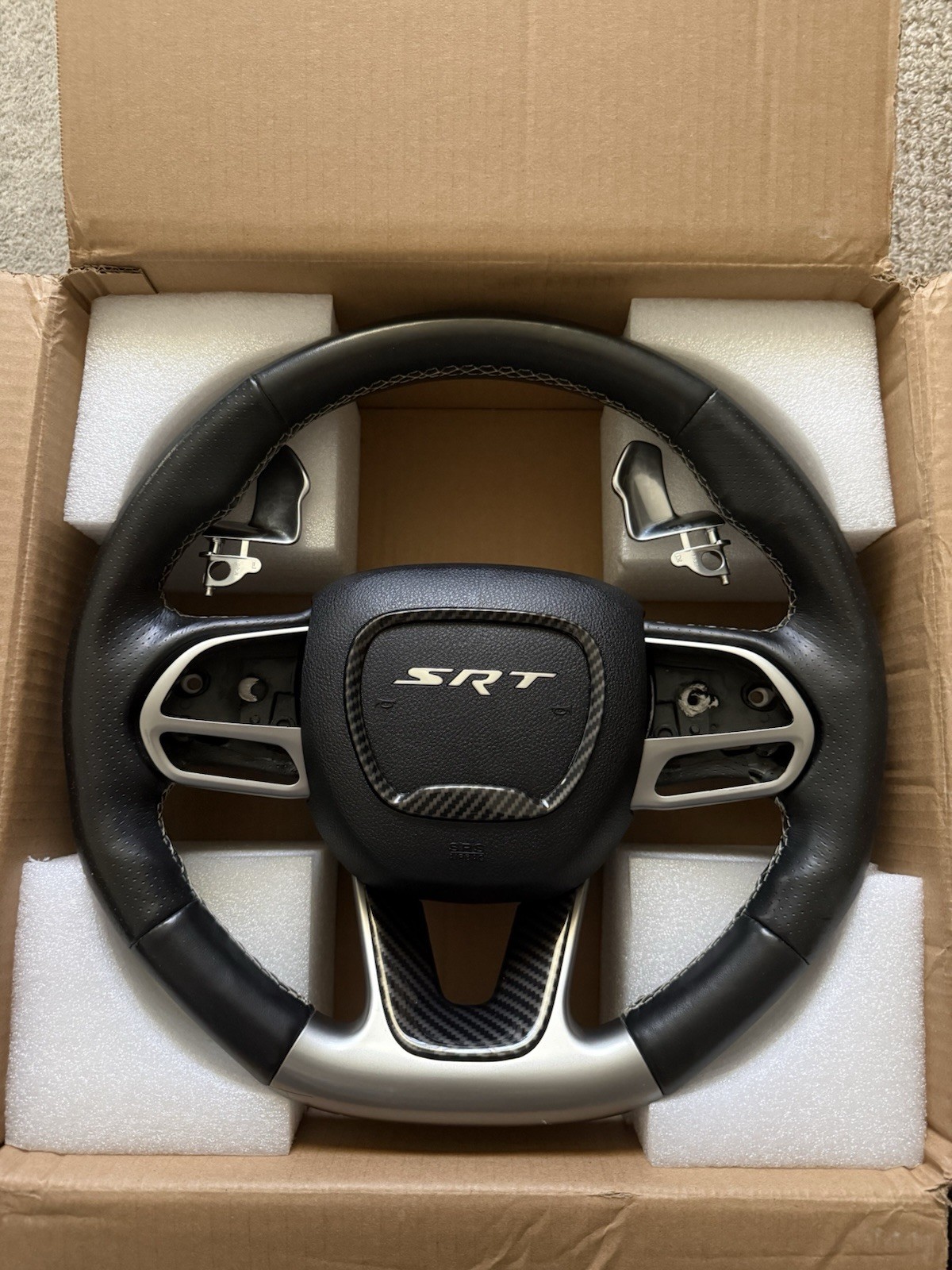 2020 Dodge Charger SRT Hellcat Widebody Steering Wheel–LED Illuminated SRT Logo